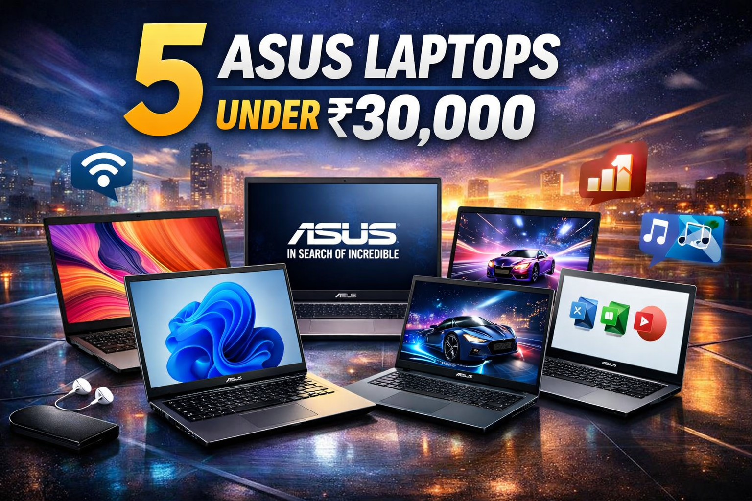 5 Asus Laptop Under 30000
