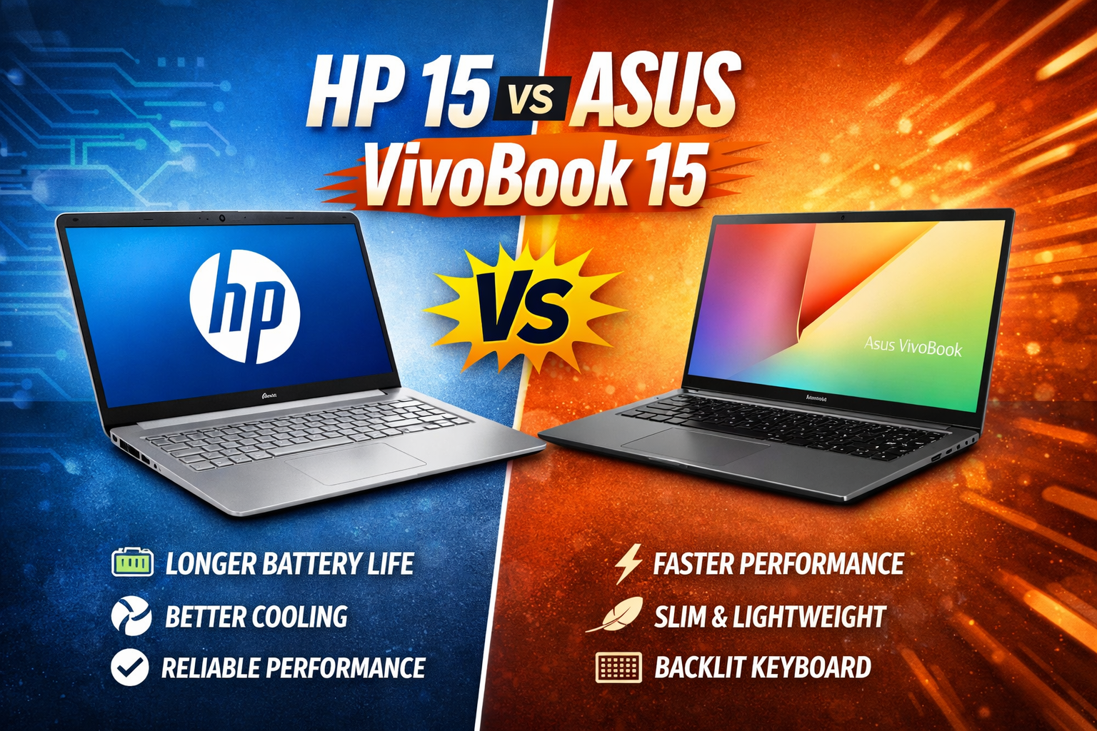 HP 15 vs Asus VivoBook 15