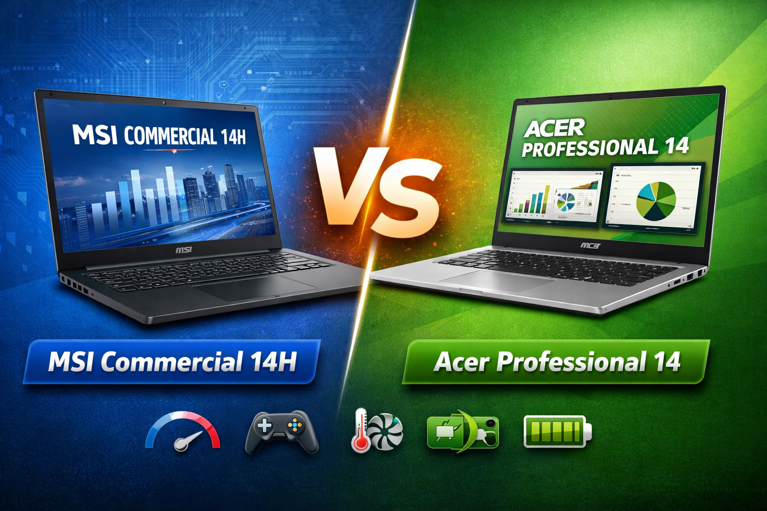 MSI Commercial 14H vs Acer Professional 14