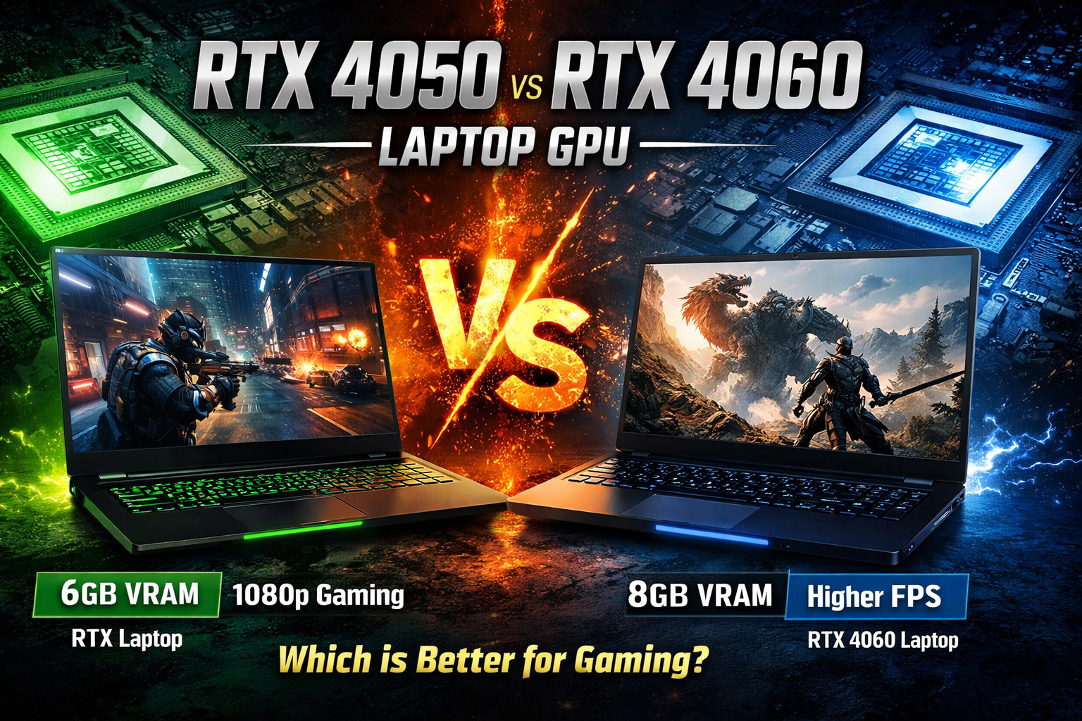 RTX 4050 vs RTX 4060 laptop