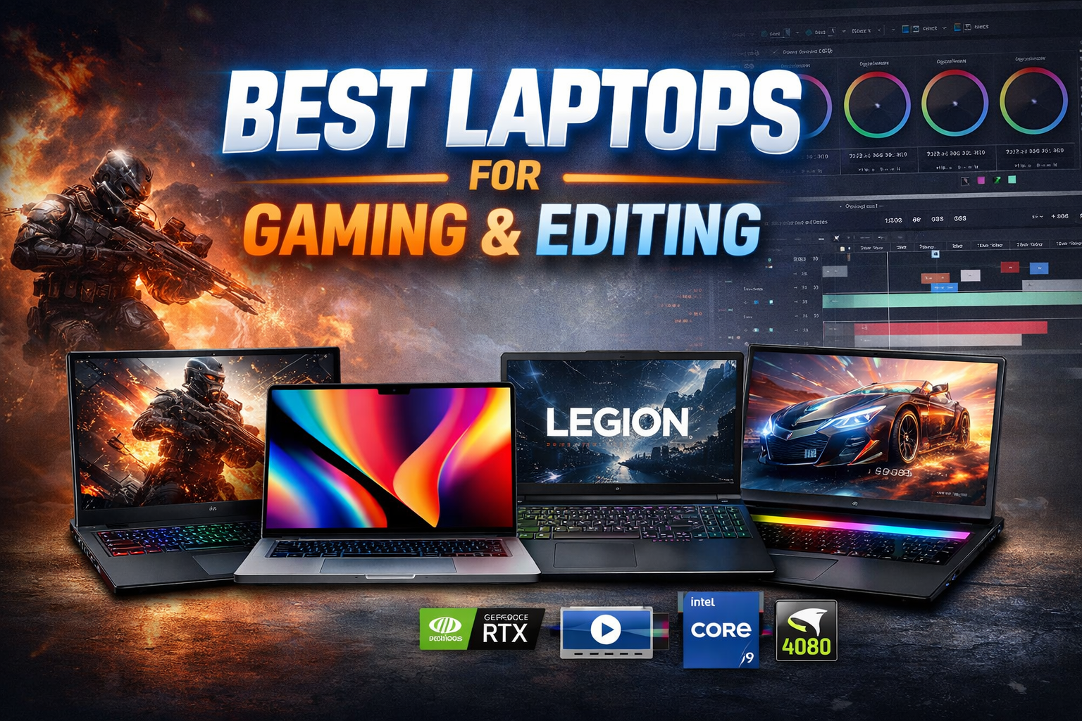 Best Laptops for Gaming and Editing