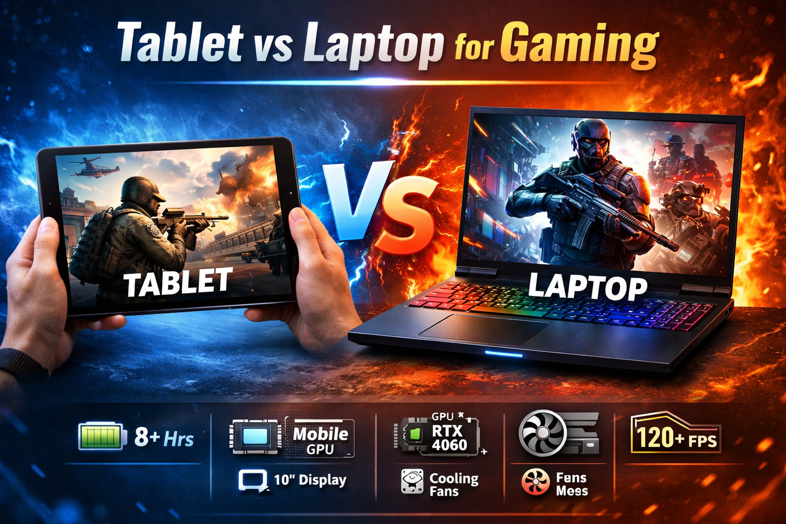 Tablet vs Laptop for Gaming