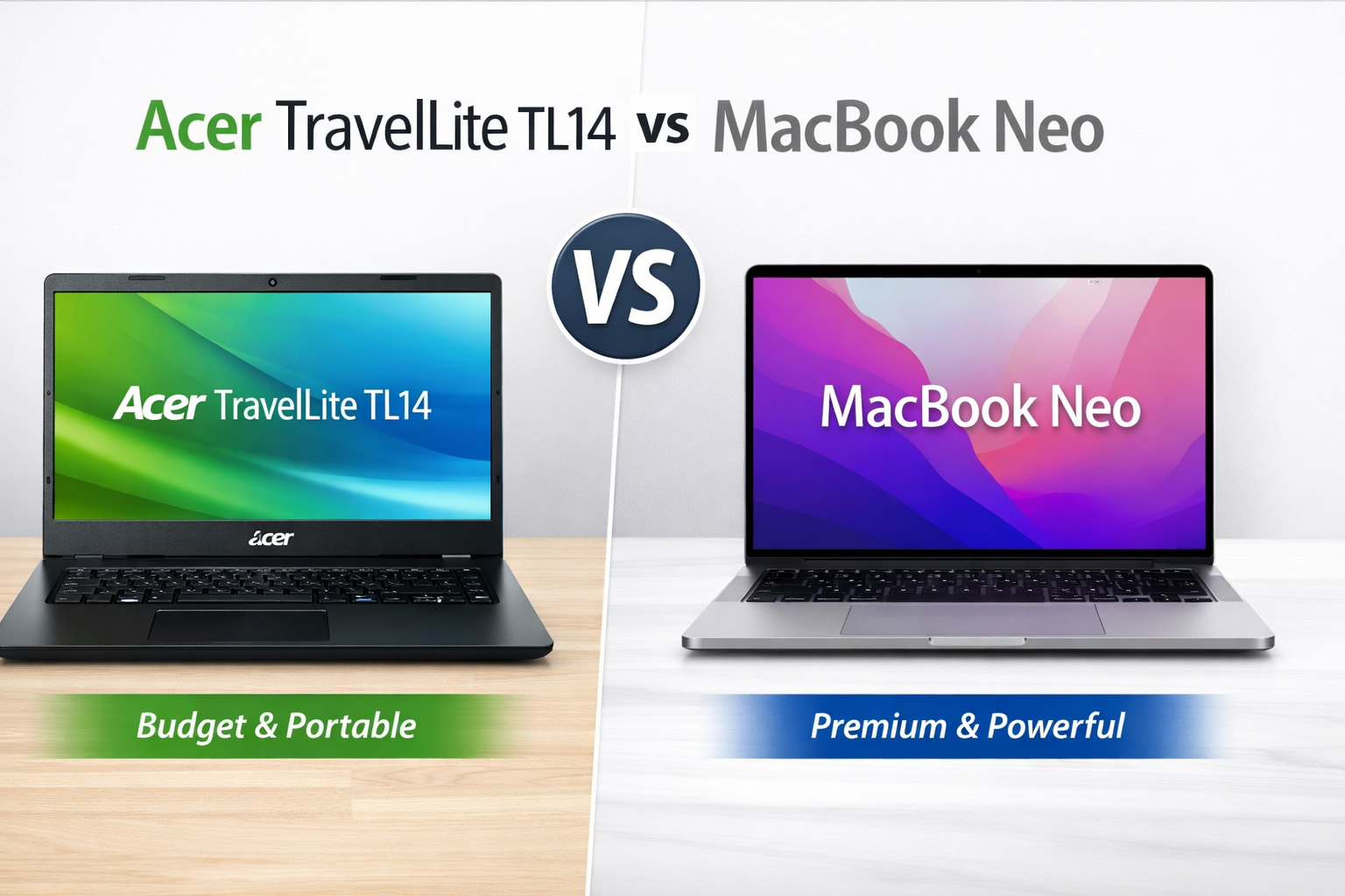 Acer TravelLite TL14 vs MacBook Neo