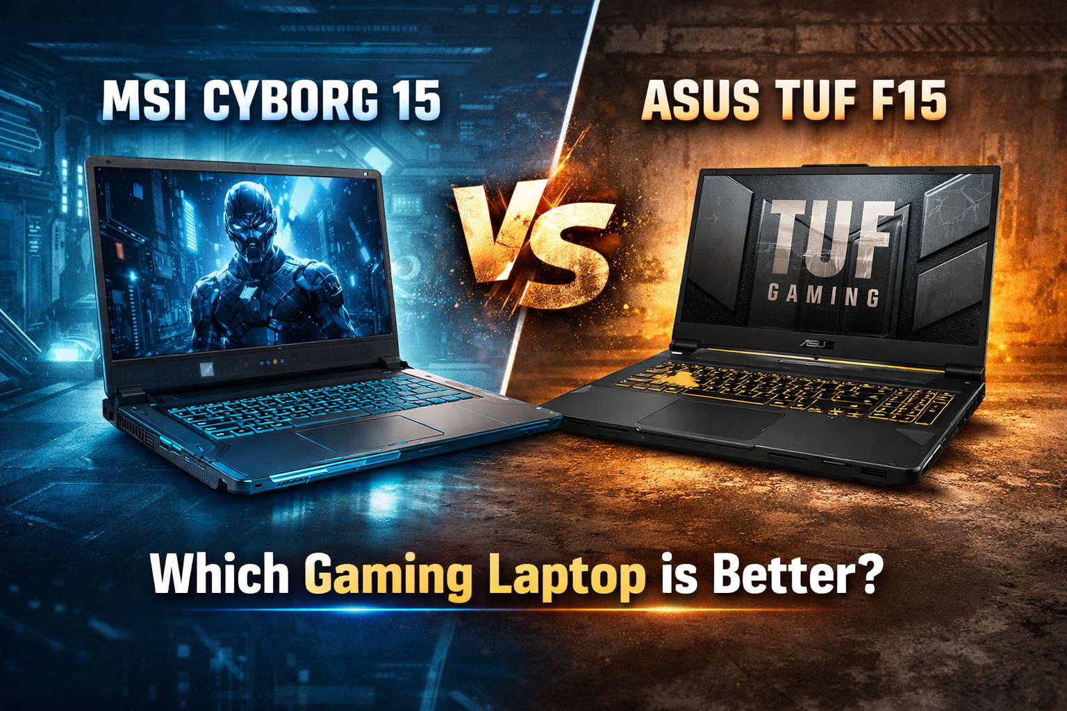 MSI Cyborg 15 vs ASUS TUF F15