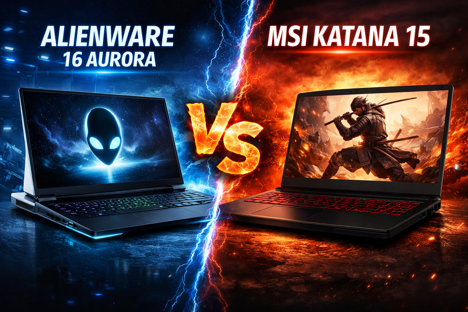 Alienware 16 Aurora vs MSI Katana 15