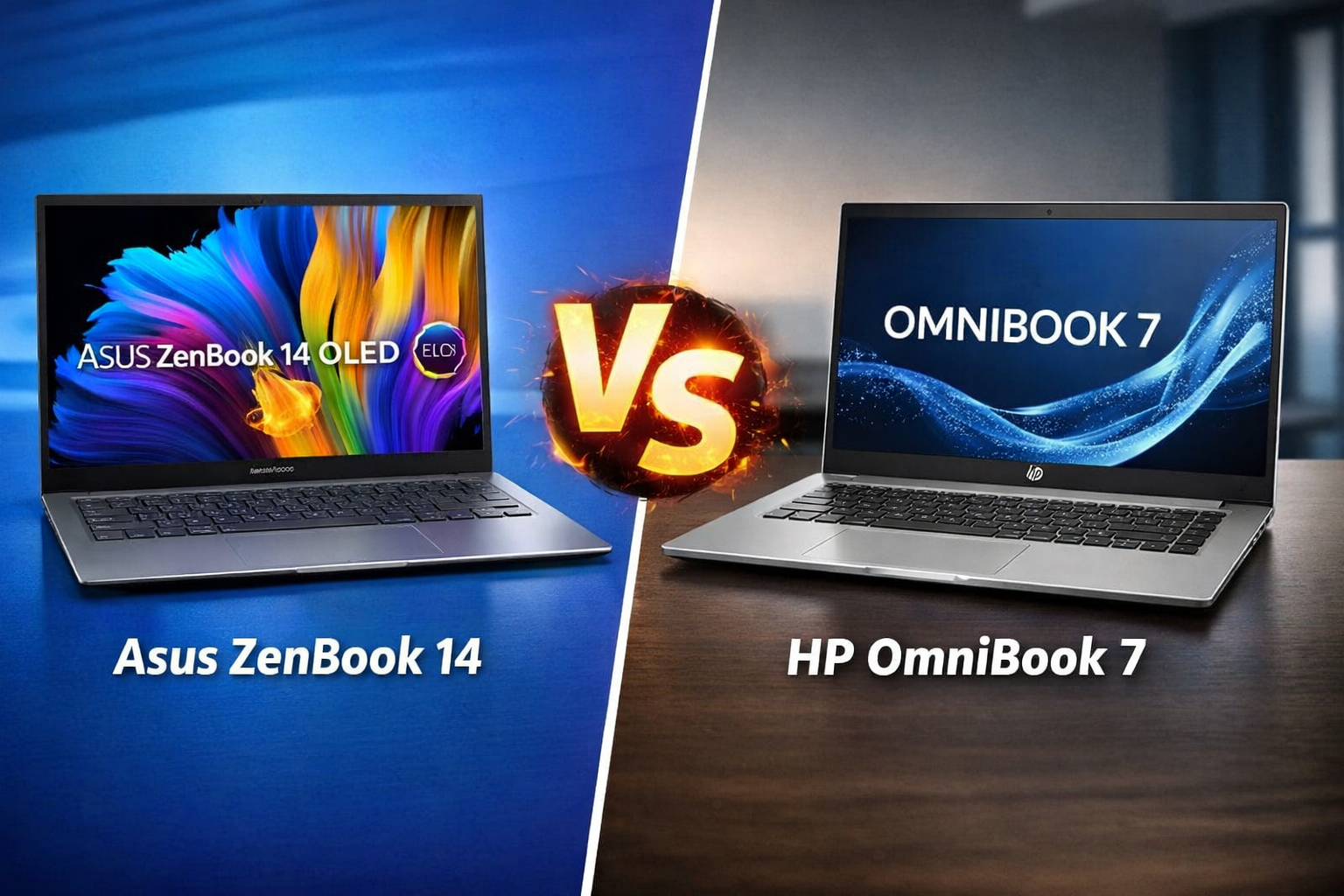 Asus ZenBook 14 vs HP OmniBook 7
