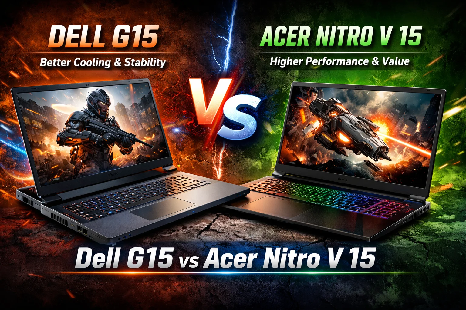 Dell G15 vs Acer Nitro V 15